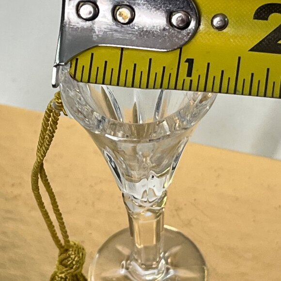 Gorham Crystal 2000 Holiday Toasting Flute With Tassel NIB Christmas Ornament - Picture 9 of 10